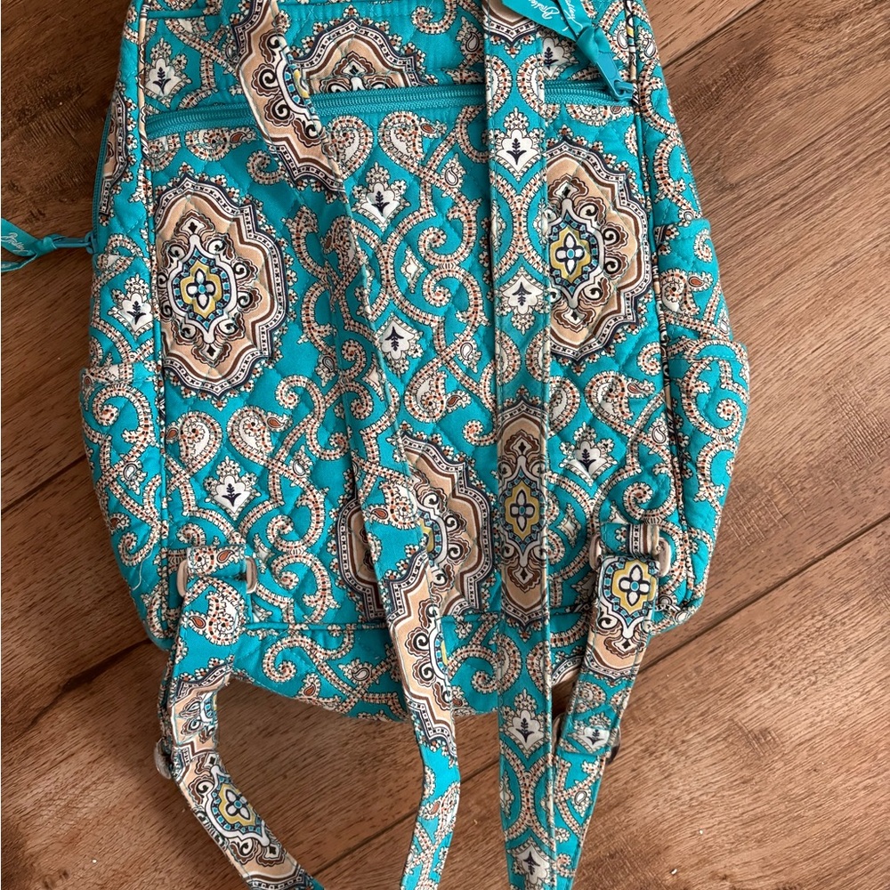 Vera Bradley Turquoise Patterned Backpack - image 2